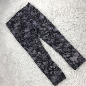Lululemon Align Crop *21" Floral Illusion Ice Grey Multi